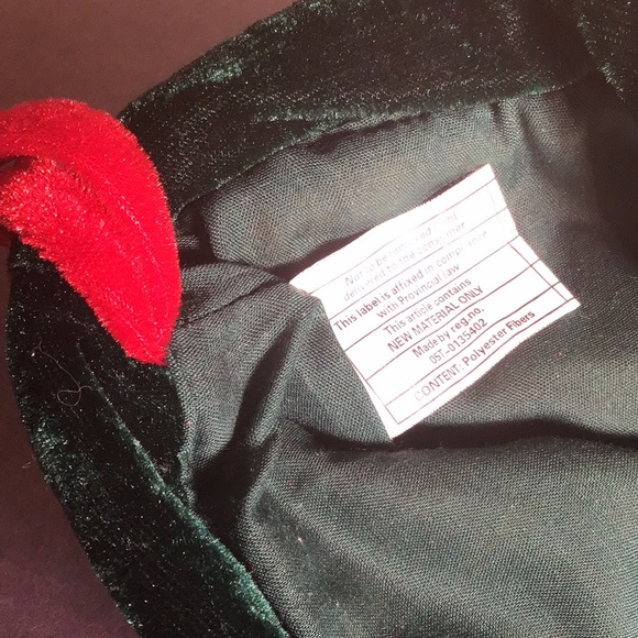 Fun Christmas stocking "Santa I Can Explain" embroidered Velvety red with green - Picture 7 of 7